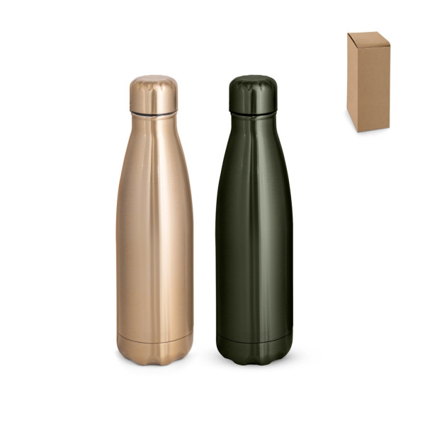 SHOW METALLIC. Roestvrijstalen fles met matte metallic afwerking 510 ml