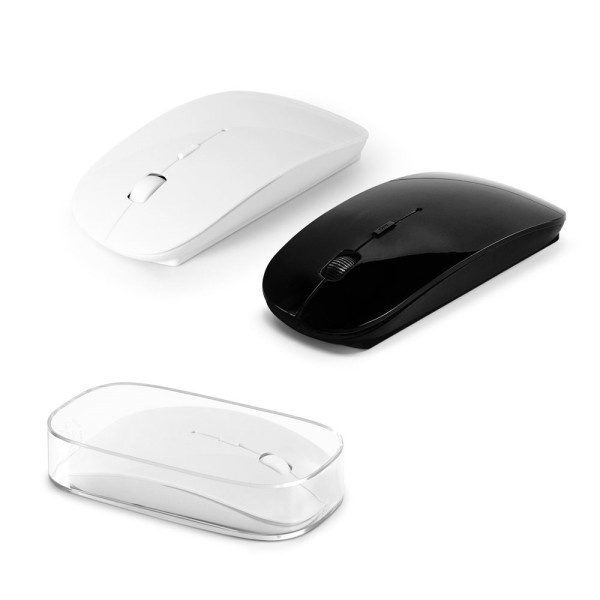 BLACKWELL. Draadloze muis op batterijen in Gerencycled ABS (100% rABS)
