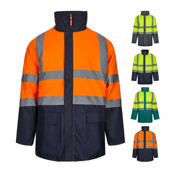VL JUNO LARGE. Tweekleurige 4-in-1 parka (180g/m²) van polyester (100%) met PU-coating